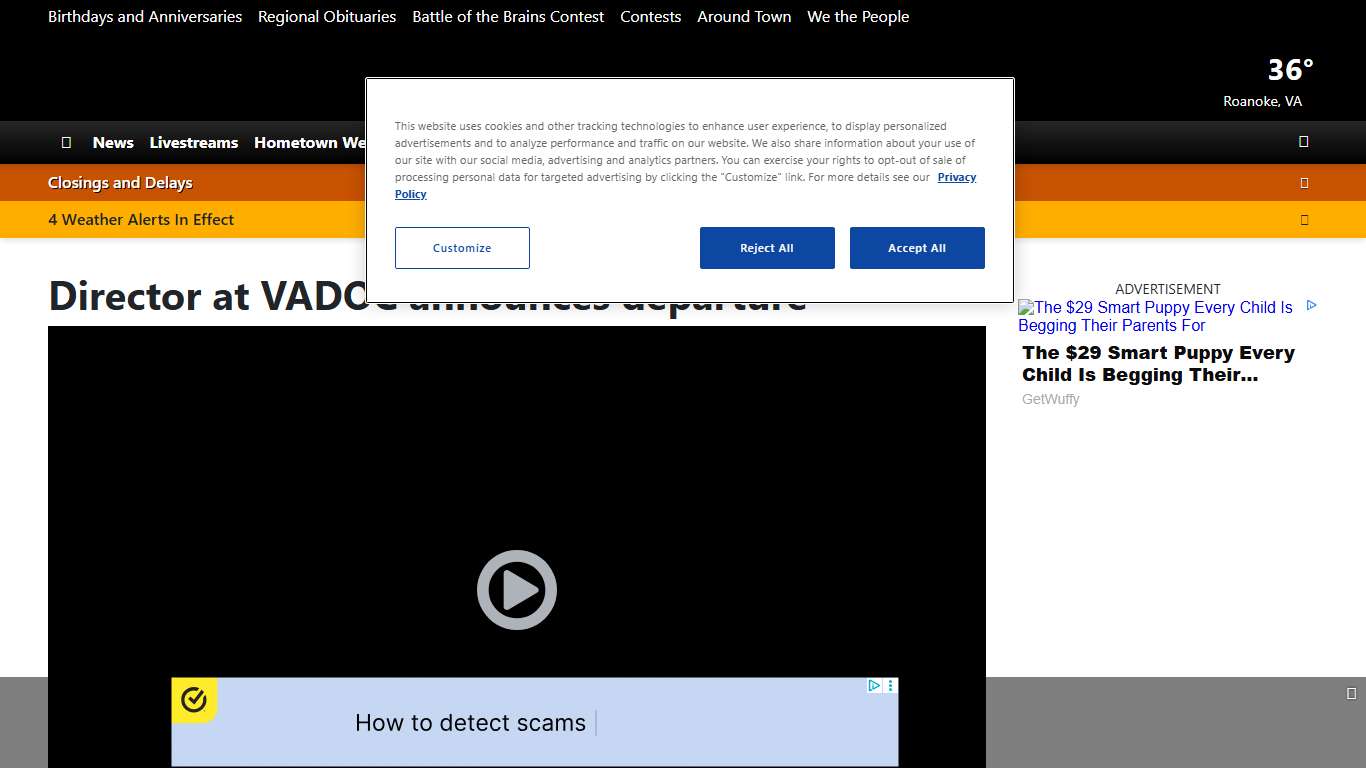 Director at VADOC announces departure